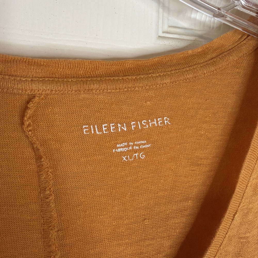 NEW Eileen Fisher Set Of 2 V-neck Tunic Tops Orange And Pink Sz XL - Picture 12 of 13